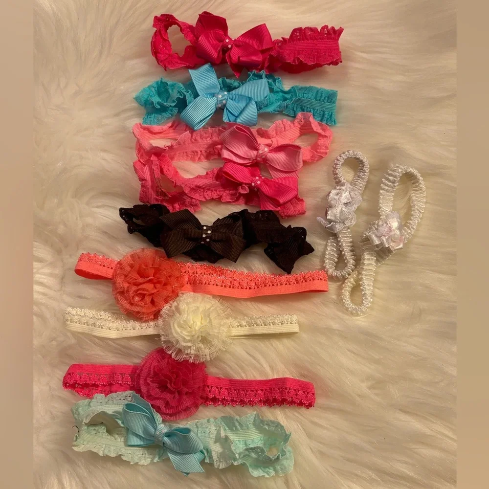 Newborn Soft Headband Bundle- 10